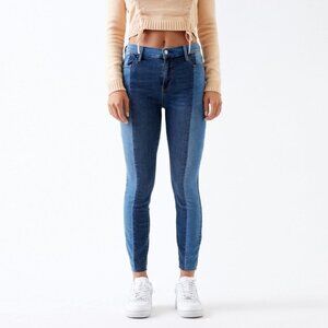 PacSun Double Wash High Waisted Jegging Multicolored Denim Jeans Sz 25